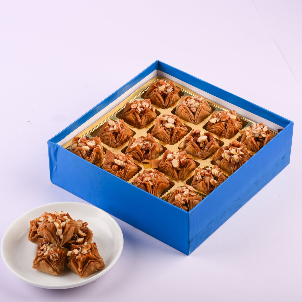 Almond Chocolate Pyramid Baklava