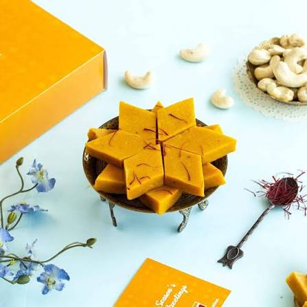 Kaju Kesar Barfi