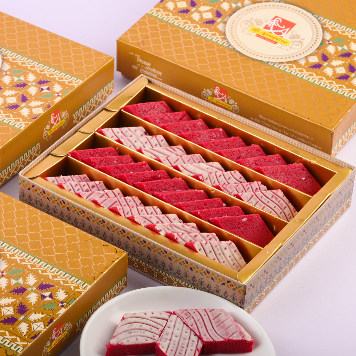 Kaju Litchie Barfi - Sri Annapurna Foods